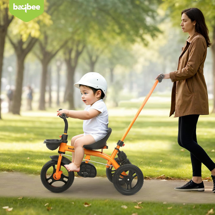 KIDZON Triker 2 in 1 Baby Tricycle for Kids | Balanced Baby Trikes with Parent Control, Sipper Bottle, Storage Basket for Toys | Children Bicycle for Kid | Kids Cycle for 2-5 Years Boy Girl