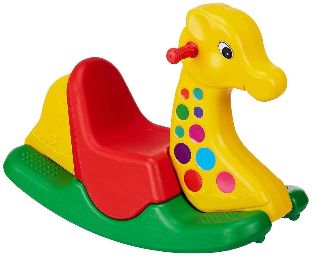 Kidzon Baby Plastic Horse Rocker Ride-on Toy for Indoors and Outdoors for Boys and Girls (Multicolour)