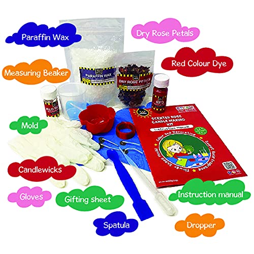 MAASHA Kids Candle Making Kit Educational Toys For Boys and girls Art and  Craft Activity Kits Tub Rose Heart Candles - Kids Candle Making Kit  Educational Toys For Boys and girls Art
