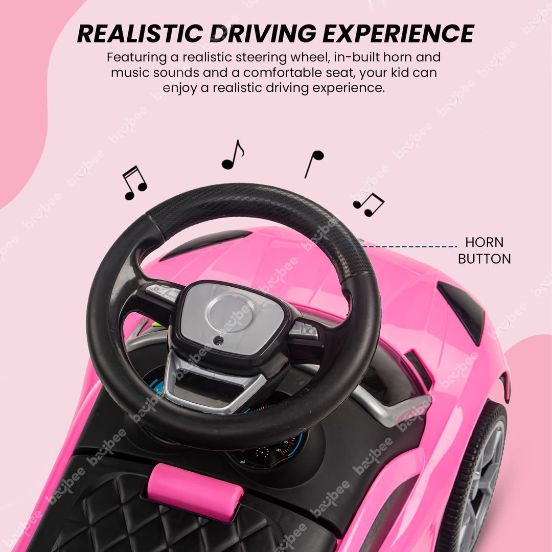 Baby Ride On Car for Kids ,Push Car Kids Car Toys for Kids with Music & High Backrest | Toddler/Infants Ride On Car Suitable Kids for Boys & Girls(1-3 Years)