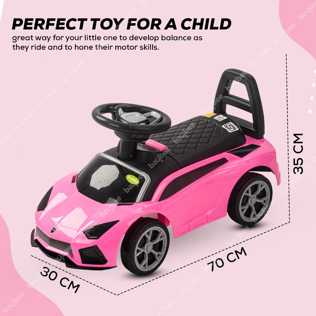 Baby Ride On Car for Kids ,Push Car Kids Car Toys for Kids with Music & High Backrest | Toddler/Infants Ride On Car Suitable Kids for Boys & Girls(1-3 Years)