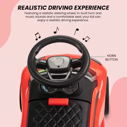 Baby Ride On Car for Kids ,Push Car Kids Car Toys for Kids with Music & High Backrest | Toddler/Infants Ride On Car Suitable Kids for Boys & Girls(1-3 Years)