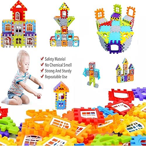 Building Blocks Happy Home Building Blocks with Attractive Windows and Smooth Rounded Edges - Building Blocks  for Kids