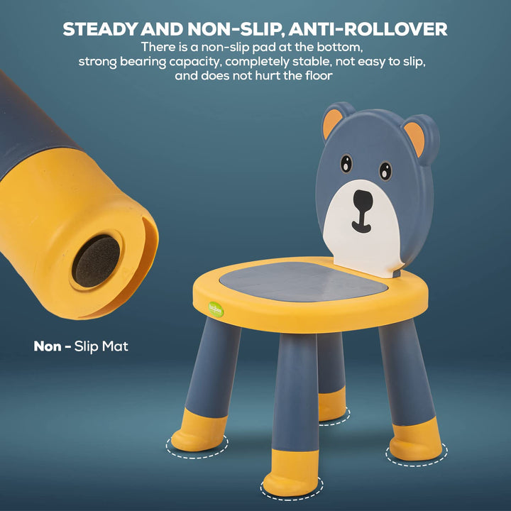 Detachable Baby Chair for Kids Study Table Chair with Non-Slip Base & High Backrest | Booster Seat for Baby | Home School Kids Chair for Baby Toddlers 1 to 5 Years Boys Girls