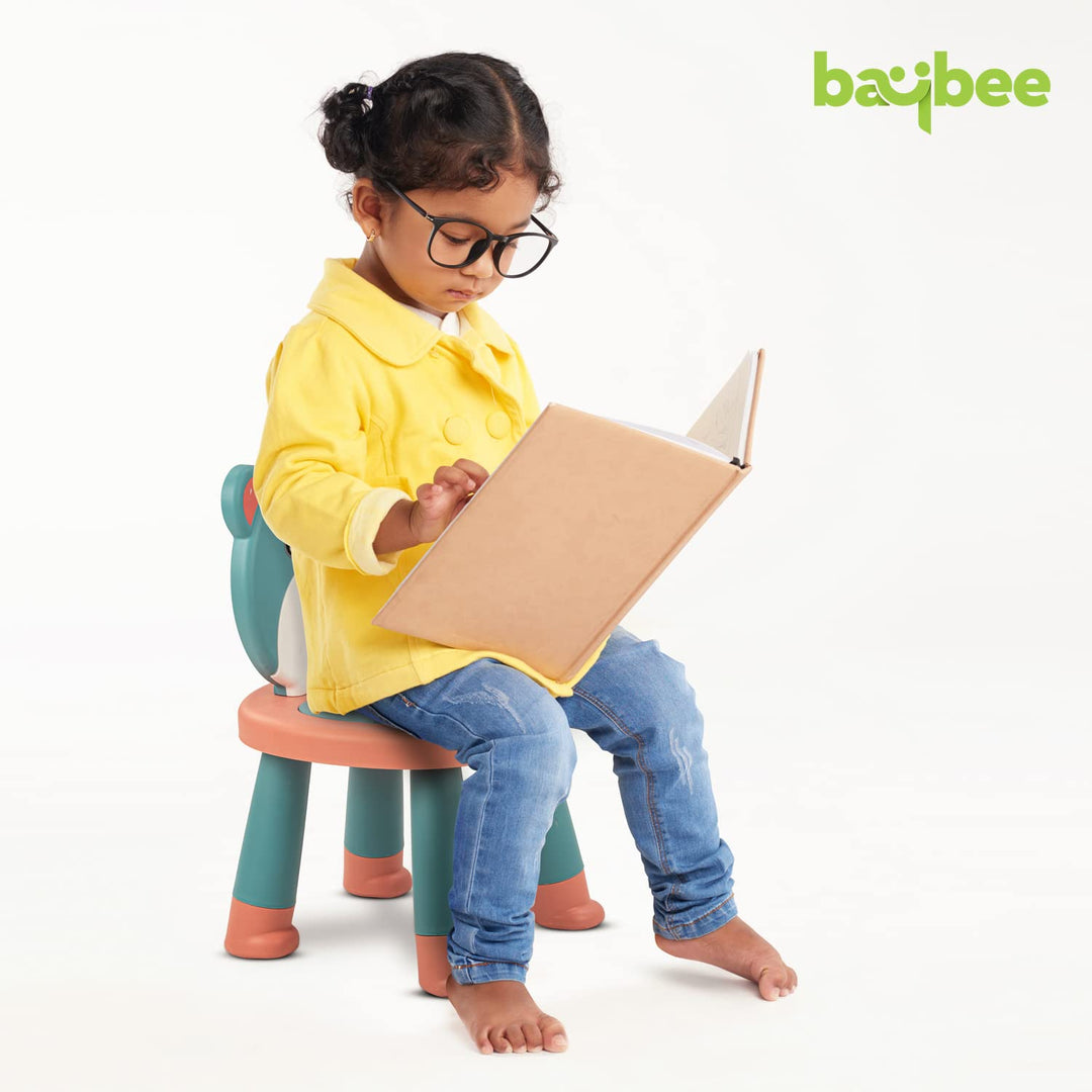 Detachable Baby Chair for Kids Study Table Chair with Non-Slip Base & High Backrest | Booster Seat for Baby | Home School Kids Chair for Baby Toddlers 1 to 5 Years Boys Girls