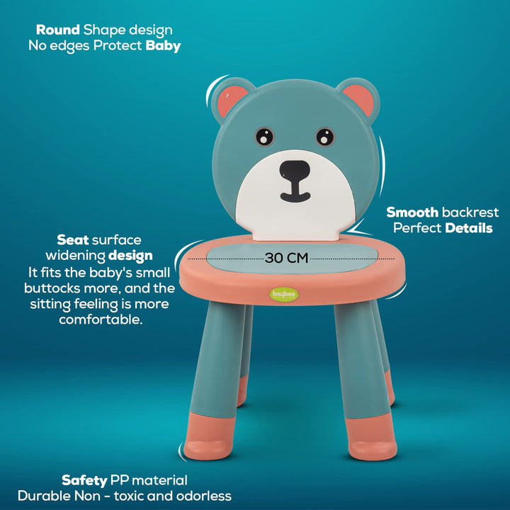 Detachable Baby Chair for Kids Study Table Chair with Non-Slip Base & High Backrest | Booster Seat for Baby | Home School Kids Chair for Baby Toddlers 1 to 5 Years Boys Girls