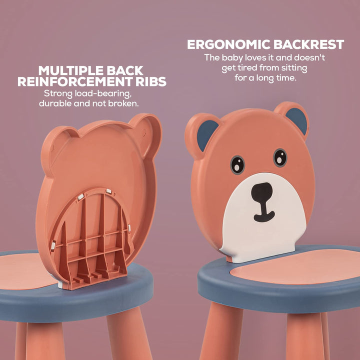 Detachable Baby Chair for Kids Study Table Chair with Non-Slip Base & High Backrest | Booster Seat for Baby | Home School Kids Chair for Baby Toddlers 1 to 5 Years Boys Girls