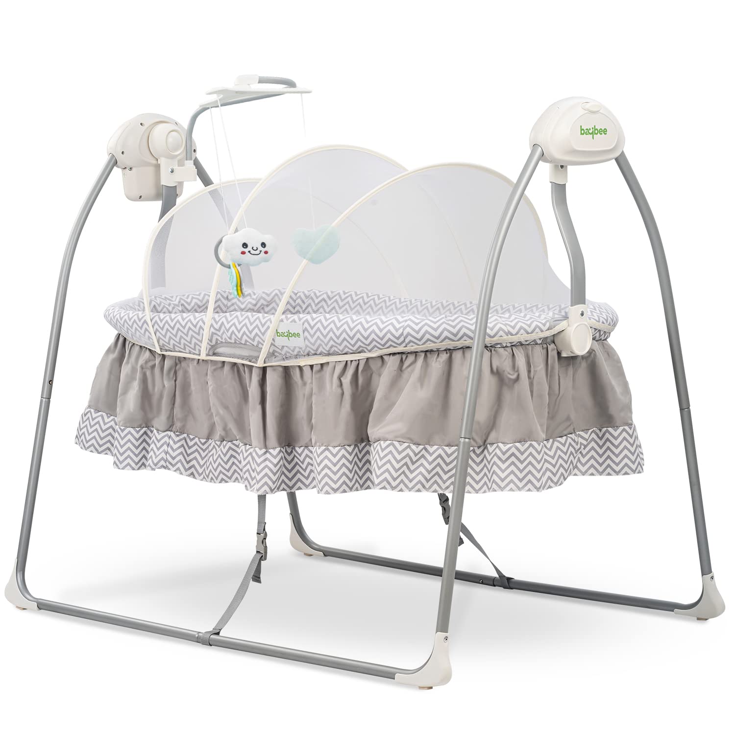 Electric Cradle for Baby, Automatic Swing Baby Cradle with