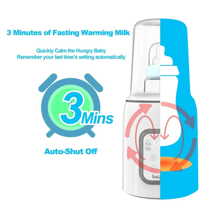 5 in 1 Baby Bottle Warmer & Sterilizer | Electric Baby Food,Water & Milk Heater & Defrost with Manual Temperature Adjustment & Single Bottle | Baby Feeding Bottle Sterilizer