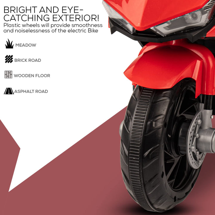R3 Pro Battery Operated Ride on Battery Bike with Music & USB Kids Electric Bike for Kids to Drive 1 to 3 Years Boys Girls