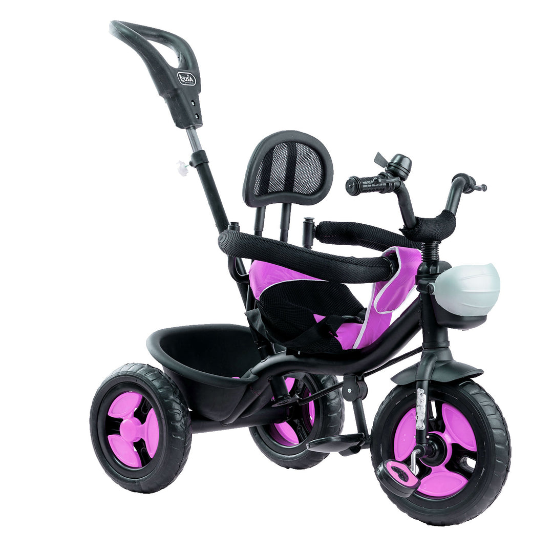 R1 Kids Tricycle Plug and Play Convertible 2 in 1 Cycle for Kids with Parental Push