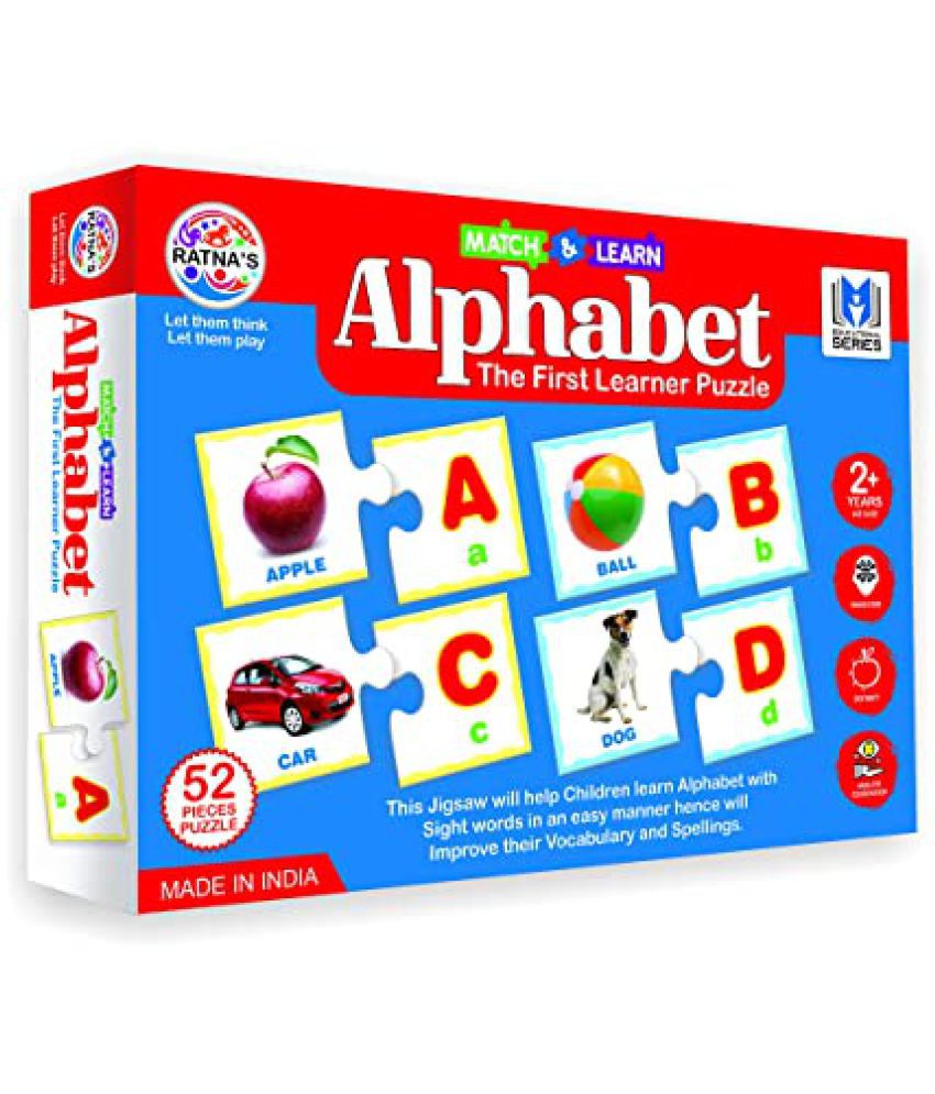 Ratna's Educational Jigsaw Puzzle Range For Kids (match & Learn Alphab 