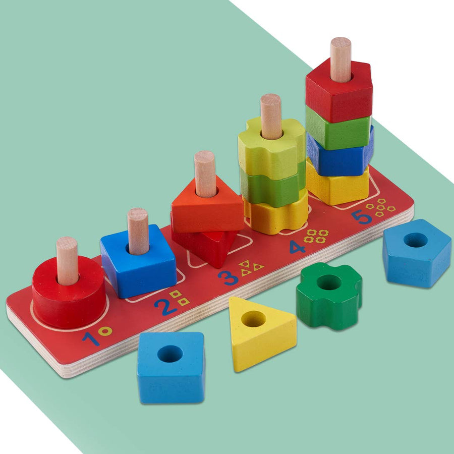 Shape & Colour Sorting Wooden Toy
