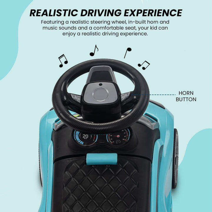 Baby Ride On Car for Kids ,Push Car Kids Car Toys for Kids with Music & High Backrest | Toddler/Infants Ride On Car Suitable Kids for Boys & Girls(1-3 Years)