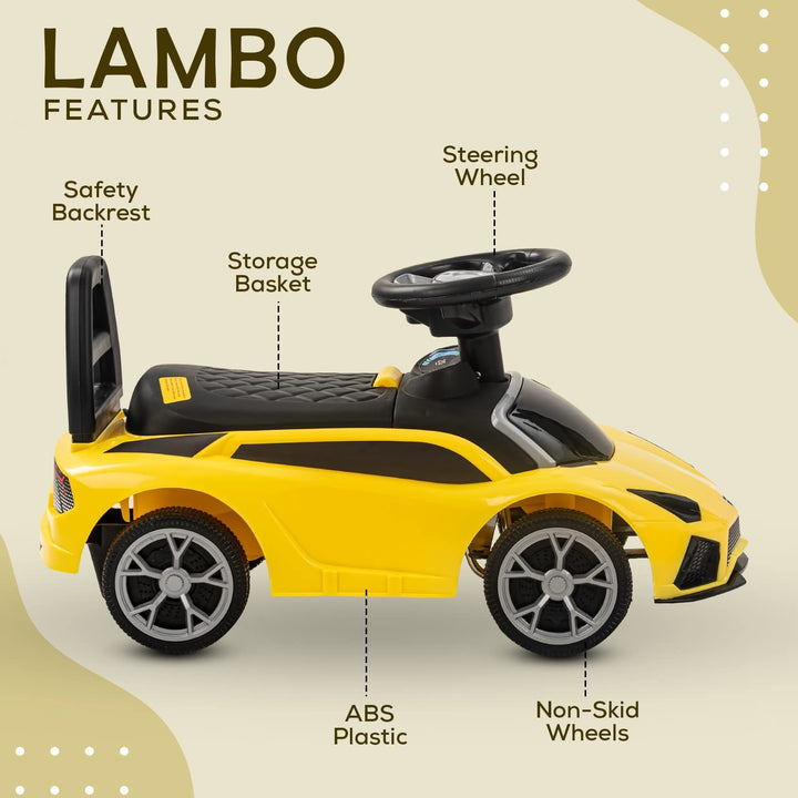 Baby Ride On Car for Kids ,Push Car Kids Car Toys for Kids with Music & High Backrest | Toddler/Infants Ride On Car Suitable Kids for Boys & Girls(1-3 Years)