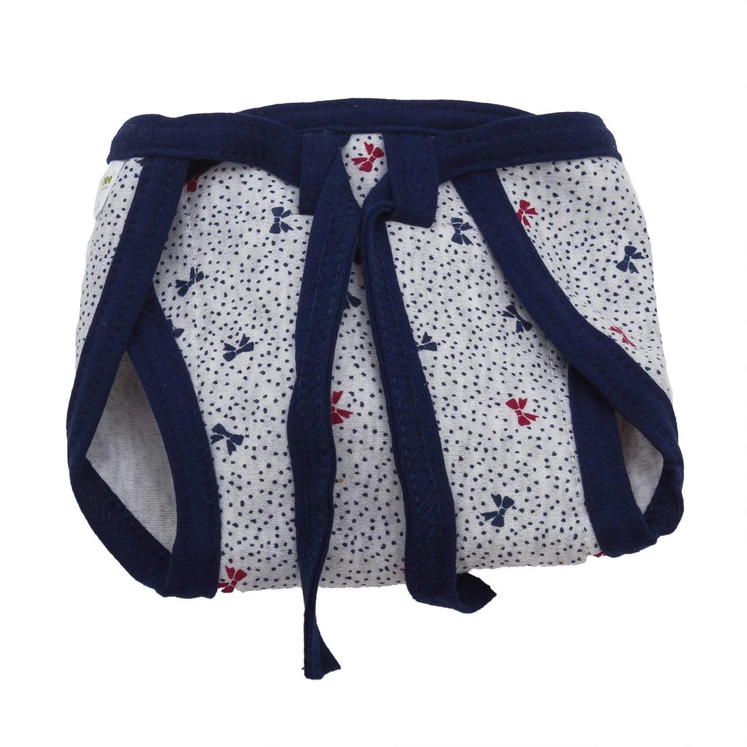 Baybee Reusable Fabric Nappy-Washable Cloth Diaper - Knot Adjustable Cloth Nappies for Babies - Suitable for Boys & Girls Combo Pack of 6