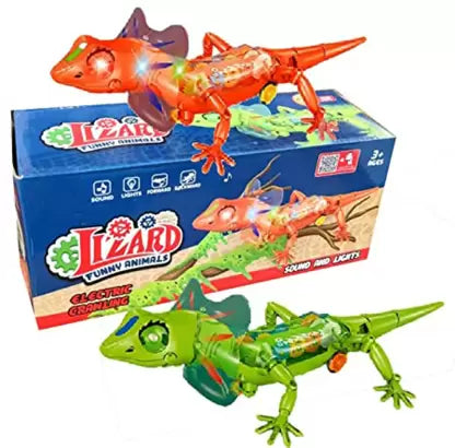 Funny dinosaur Lizard toy - Light & Sound with Forward Backward Action