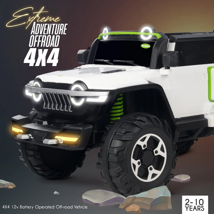 Kidzon Hulk Kids Battery Operated Jeep for Kids with Music & Light