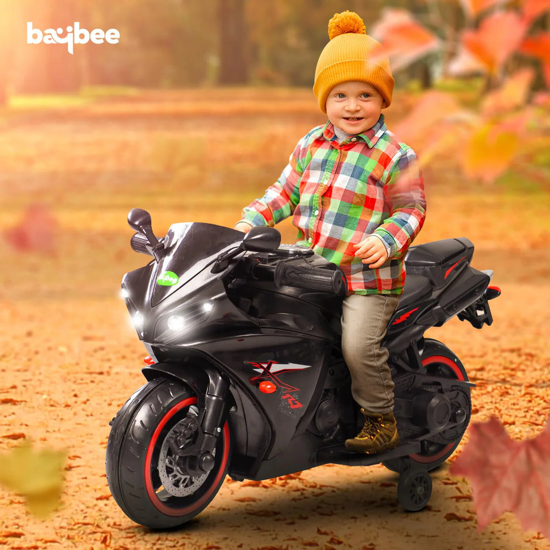 KIDZON R7 Kids Battery Operated Bike for Kids with Light & Music