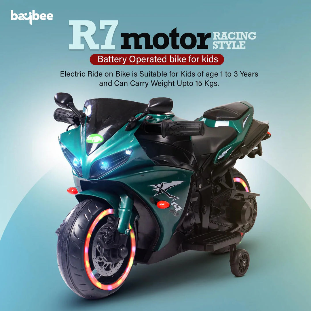 KIDZON R7 Kids Battery Operated Bike for Kids with Light & Music