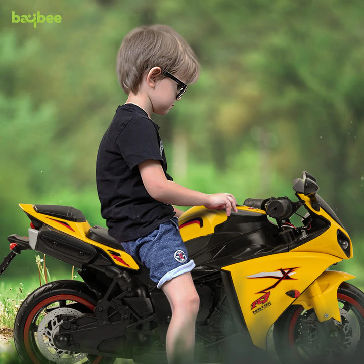 KIDZON R7 Kids Battery Operated Bike for Kids with Light & Music