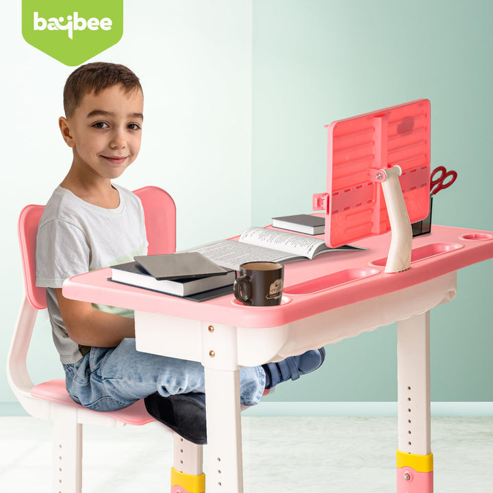 2 in 1 Multi-Purpose Study Table for Kids, Writing & Block Fixing Double Side Table for Kids