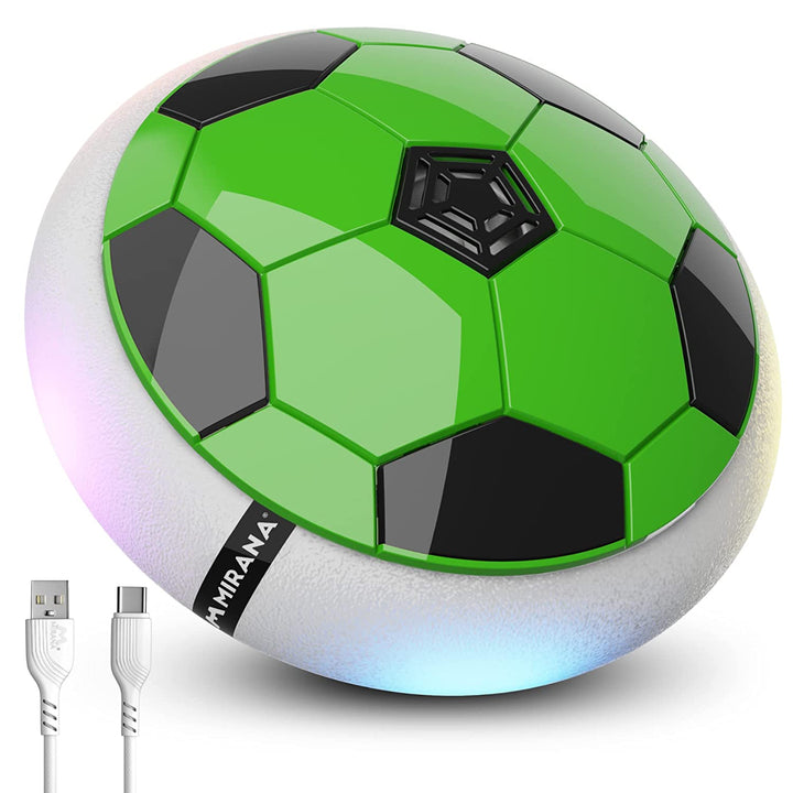 Mirana C-Type USB Rechargeable Battery Powered Hover Football Indoor Floating Hoverball Soccer | Air Football Smart | Original Made in India Fun Toy for Boys and Kids