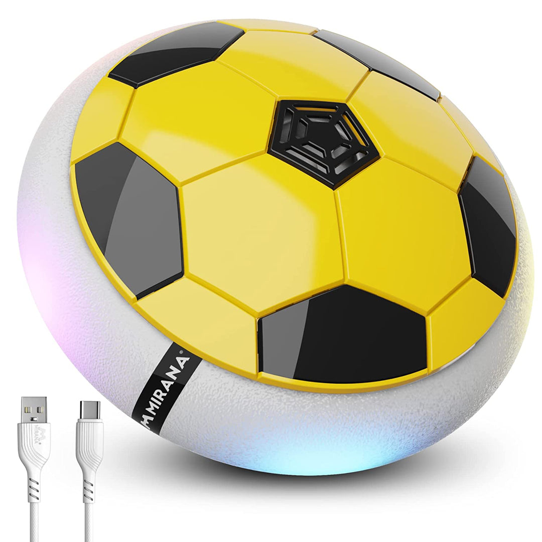 Mirana C-Type USB Rechargeable Battery Powered Hover Football Indoor Floating Hoverball Soccer | Air Football Smart | Original Made in India Fun Toy for Boys and Kids