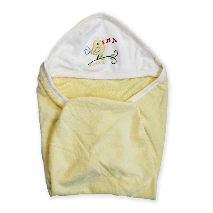 100% ORGANIC COTTON HOODED WRAPPER FOR INFANT( Colour may vary )