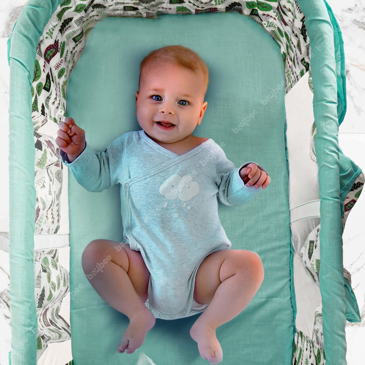Baby Swing Cradle for Newborn Baby, Infant Baby Cradle Jhula for Baby with Mosquito Net & Wheels | Baby Swing Cot | Baby Cradle for Newborn Babies 0 to 12 Months Boys Girls