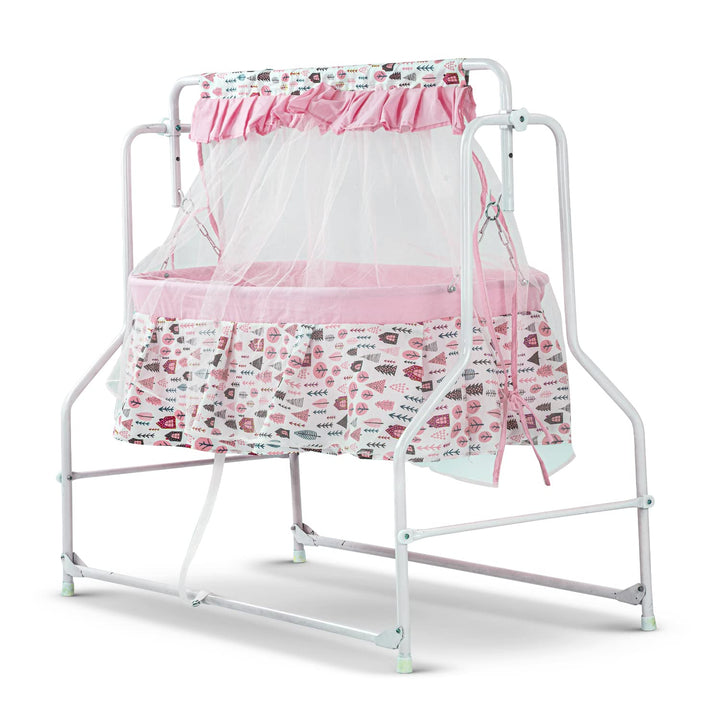 Bennett Baby Swing Cradle for Baby with Mosquito Net, Palna Jhula for Baby | New Born Baby Cradle with Swing Baby Bedding | Baby Sleep Swing Cradle for 0 to 2 Years Boys Girls