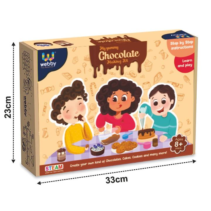 Webby DIY My Yummy Chocolate Making Kit | STEAM Learner | Science Kit | Educational & Learning Activity Toy Kit for Kids, Boys & Girls Age 8+ (Small)