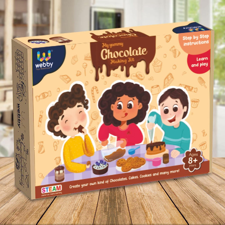 Webby DIY My Yummy Chocolate Making Kit | STEAM Learner | Science Kit | Educational & Learning Activity Toy Kit for Kids, Boys & Girls Age 8+ (Small)