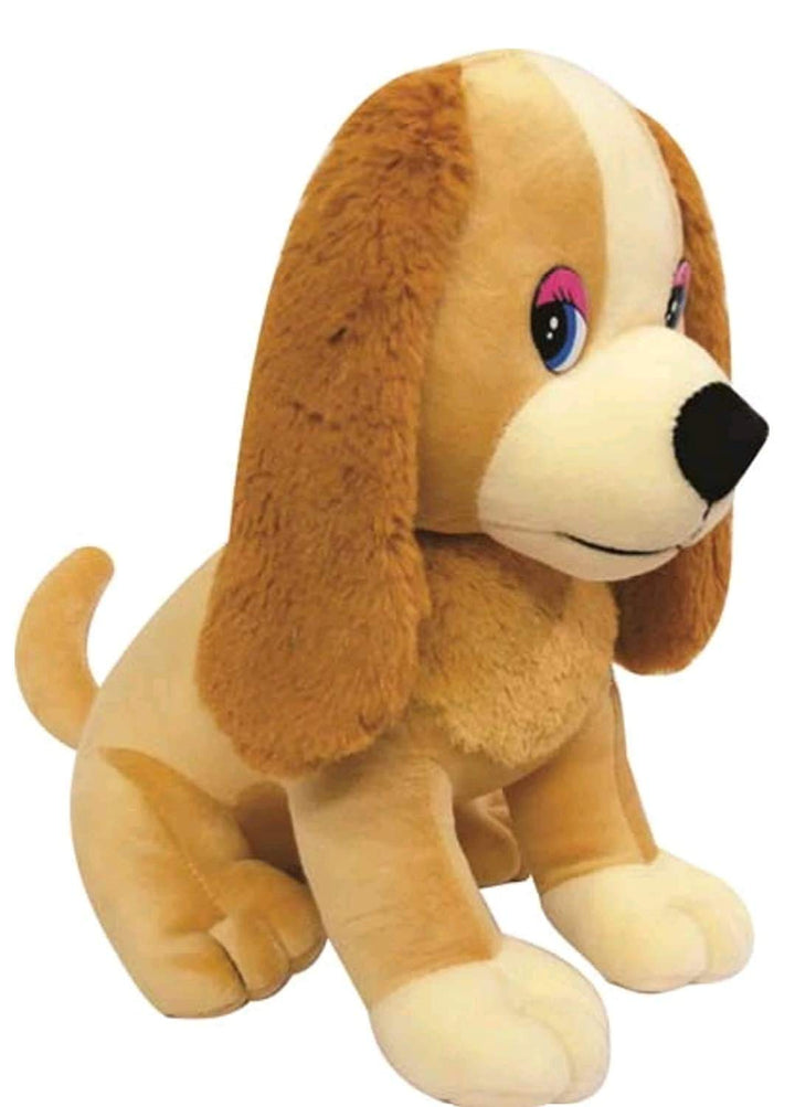 FunZoo Cute Cucoo Dog Soft Toy Stuffed Soft Toys Huggable Washable Toy Birthday Gift for Girls Boys Kids Brown
