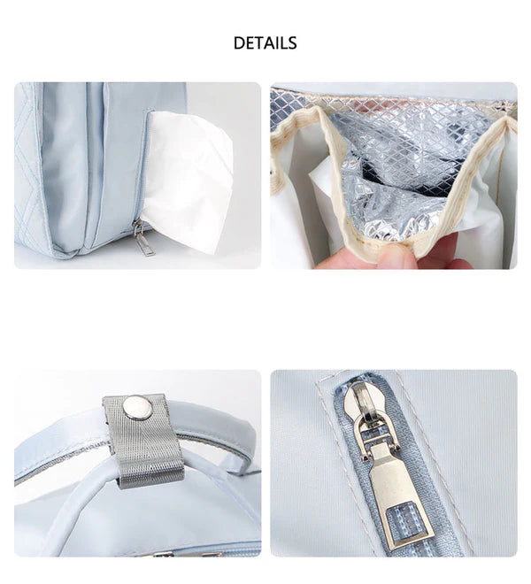Multifunctional Diaper Bag With Changing Mat