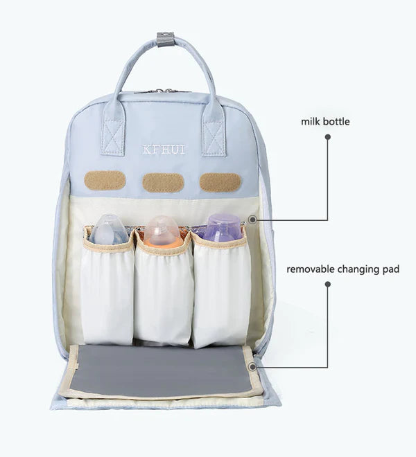 Multifunctional Diaper Bag With Changing Mat