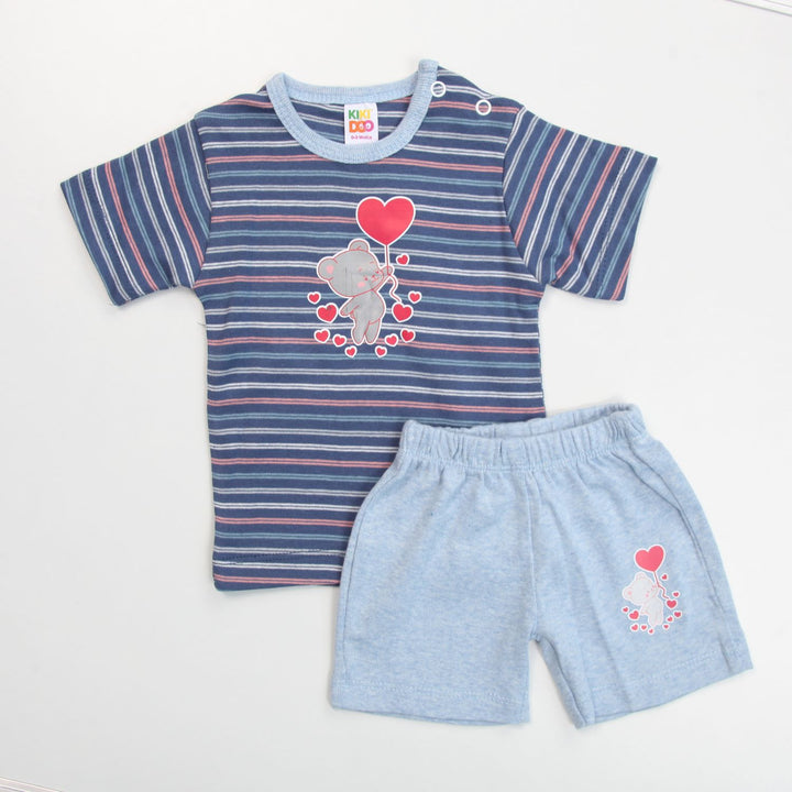 Infant Toddler Baby Boy Short Sleeve Half Pant And Shirt Dress Set