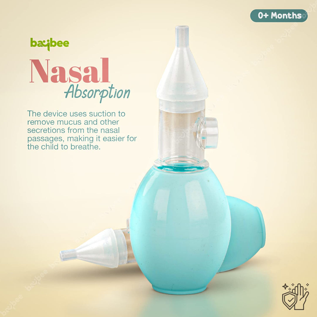 Baby Nasal Aspirator and Booger Sucker for Newborns Toddlers BPA Free Bulb  Syringe - Safe Nose Cleaner Reusable Nose Sucker 