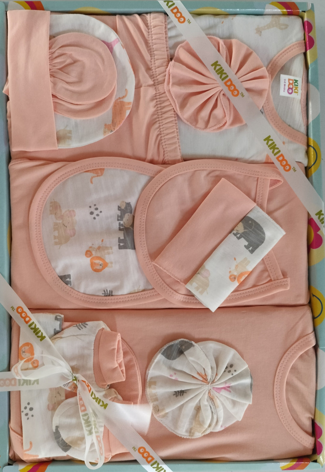 14 PIECES FULL SLEEVES NEW BORN BABY GIFT SET, INFANT GIFT SET, COTTON CLOTHING SET FOR BOYS AND GIRLS(0-3 MONTHS)