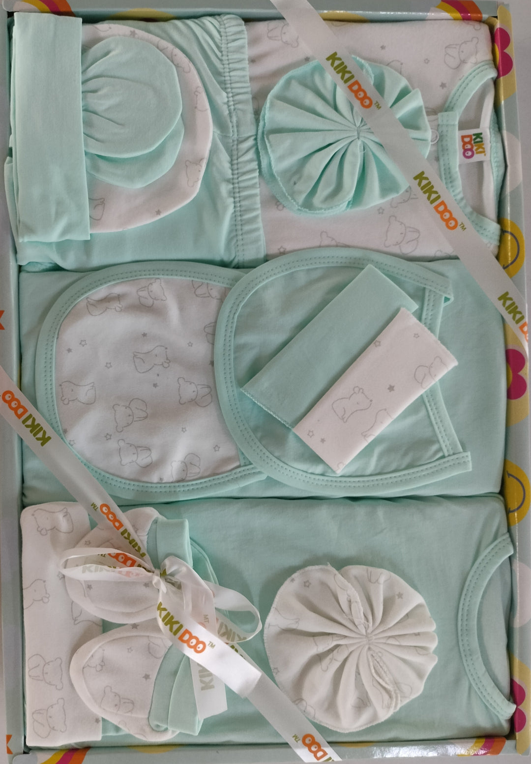 14 Pieces Full Sleeves New Born Baby Gift Set, Infant Gift Set, Cotton Clothing Set