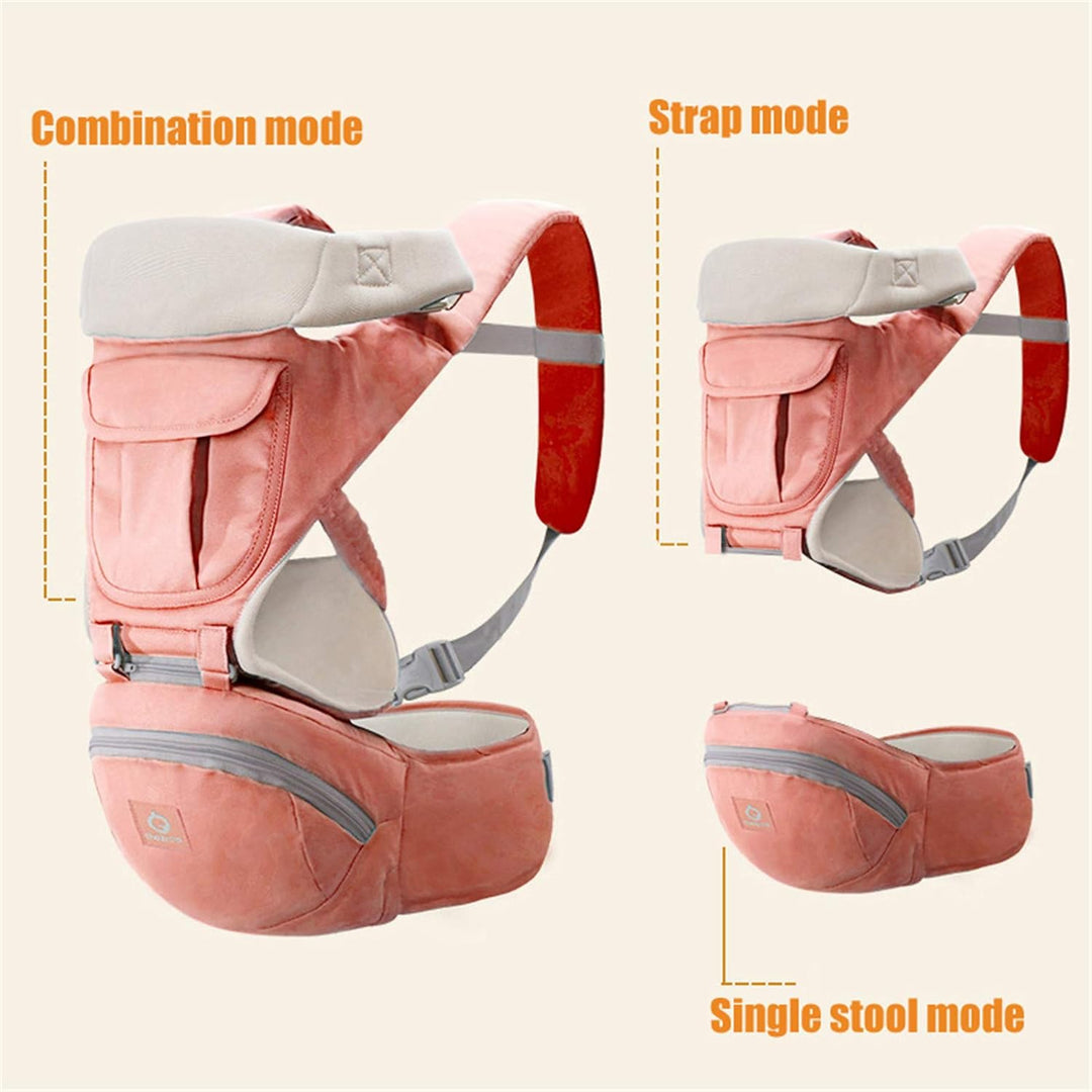 Newborn Baby Carrier Infant Backpack Hipseat Sling Front Facing Kangaroo Wrap for Toddlers 0-36 Months,