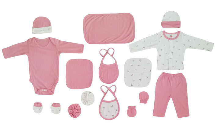 14 Pieces Full Sleeves New Born Baby Gift Set, Infant Gift Set, Cotton Clothing Set for Boys and Girls(0-3 Months)