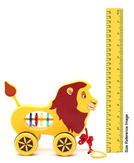 Virgo Toys Pull Along Buddy Lion - Yellow