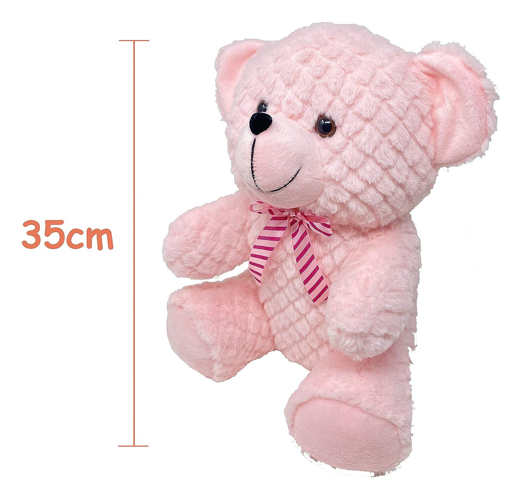 Fun Zoo Toys Soft Plush Max TEDDY 35CM  for Kids Pink