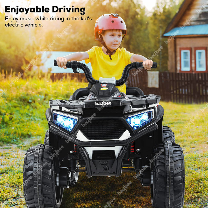 Adventura ATV Rechargeable Battery Operated Bike for Kids, Ride on Baby Big Bike with Light, USB, Music | Beach ATV Kids Bike | Electric Bike for Kids to Drive 3 to 10 Years Boys Girls