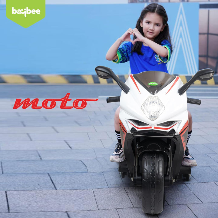 Battery Operated Bike for Kids with LED Light & Music | Baby Ride on Toy Rechargeable Battery Bike | Electric Bike for Kids to Drive 3 to 8 Years Boys Girls