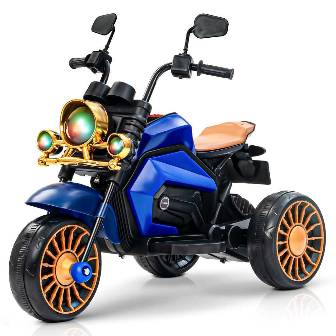 KIDZON Brony Electric Bike for Kids, Ride on Toys Kid Bikes with LED Light, Bluetooth & USB Music | Rechargeable Baby Bike | Battery Operated Bike for Kids to Drive 1 to 4 Years