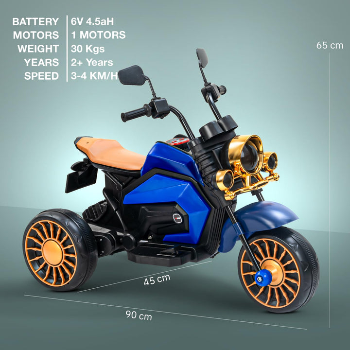 KIDZON Brony Electric Bike for Kids, Ride on Toys Kid Bikes with LED Light, Bluetooth & USB Music | Rechargeable Baby Bike | Battery Operated Bike for Kids to Drive 1 to 4 Years