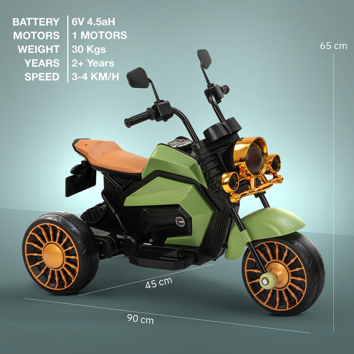 KIDZON Brony Electric Bike for Kids, Ride on Toys Kid Bikes with LED Light, Bluetooth & USB Music | Rechargeable Baby Bike | Battery Operated Bike for Kids to Drive 1 to 4 Years