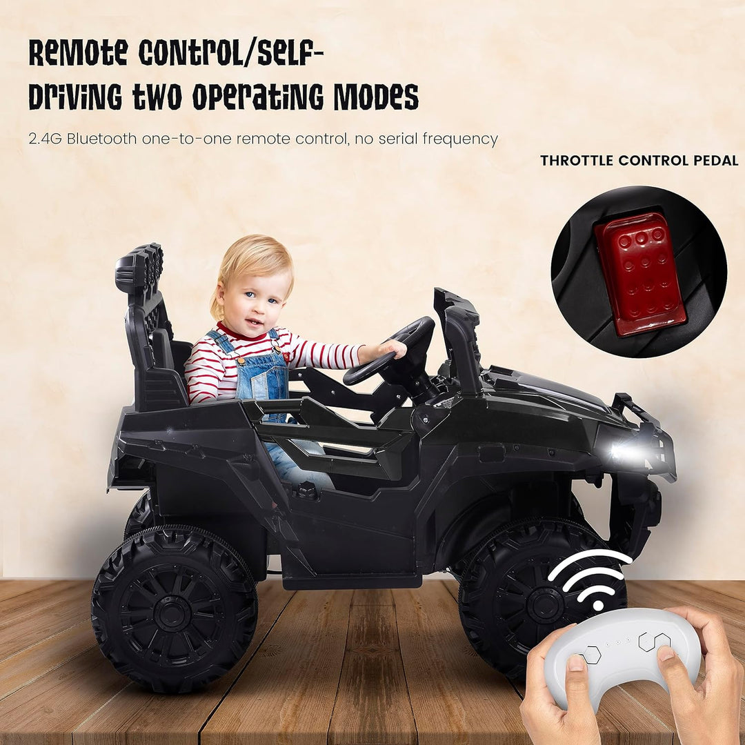 Broot Battery Operated Jeep for Kids with Remote Control, LED Light, Bluetooth & Music,  Electric Car Jeep, Rechargeable Car for Kids 3 to 8 Years Boys Girls